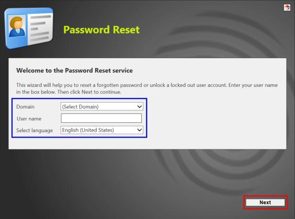 RESETTING YOUR PASSWORD You must be enrolled in the Password Reset Management Program in order to
