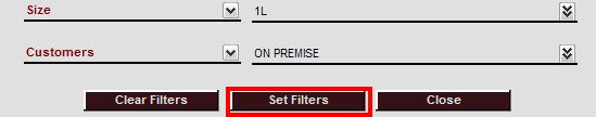 3. Click the Set Filters button when you have set all your filters.