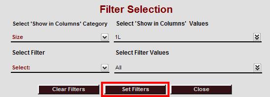1. Click the Filter icon. STEPS TO DISPLAY AN ATTRIBUTE IN COLUMNS 2.