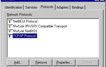 TCP/IP Settings for Windows NT 1.