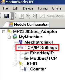 Figure 13 b: Verifying IP settings of MPiec through the CT Figure 13 c: IP settings of the