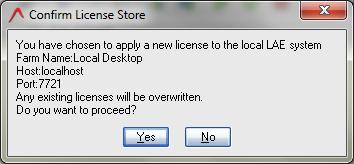 » The following dialog box is displayed: 2. In the Enter your license activation key box, type your activation key and click Verify and Store License.