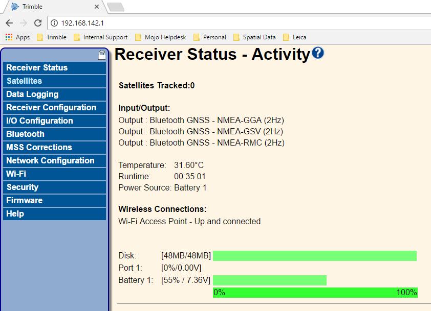 May 2017 10 4. Once connected to the R2 web UI the Receiver Status Activity screen will be visible. 5. Click the Firmware tab on the left hand side of the screen. 6.
