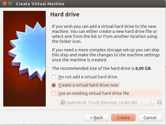 16 Figure 7: Hard Drive VirtualBox