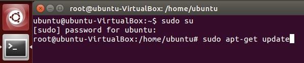 04 VirtualBox Figure 40: command update Ubuntu After going to the