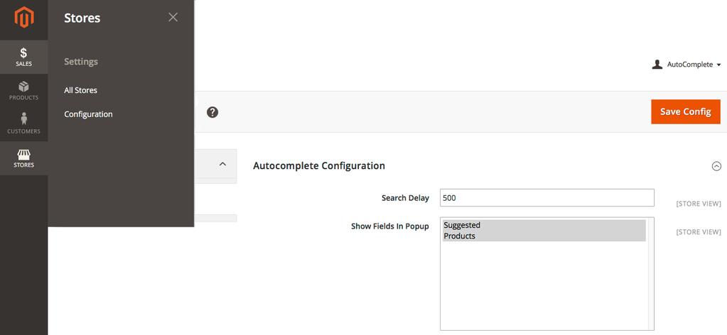 2. Accessing the extension main settings To configure Search Autocomplete settings,