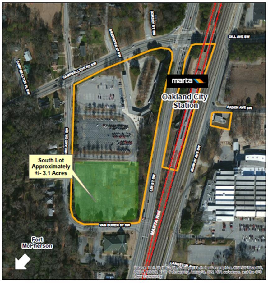 Oakland City Station Approximately 3 acres Request for Proposals for phase I to be released in 3Q 2015 Partnered with City of Atlanta and