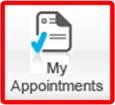 4.2 My Appointments Schedule an Appointment To quickly find available openings, select an appointment reason from the first drop-down menu.