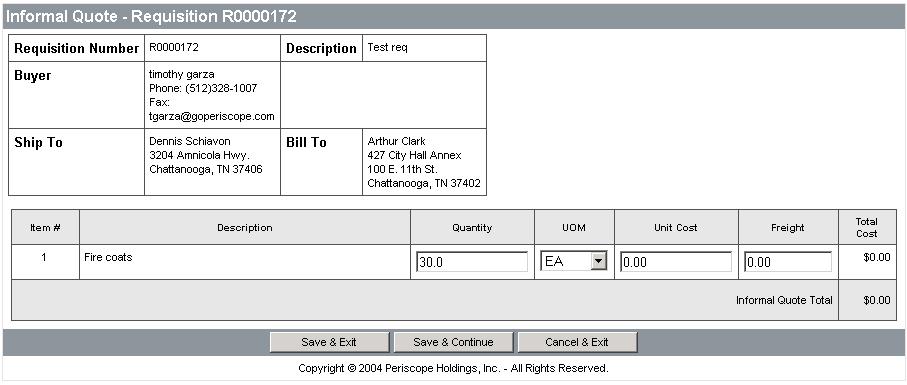 with a View ). The Req Number column lists the agency requisition number(s) that originated the bid to which you responded, it is used by the agency to identify your quote.