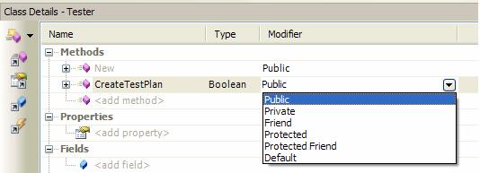 Figure 2.22 Now you re in the Modifier column, click the from Public to Friend.