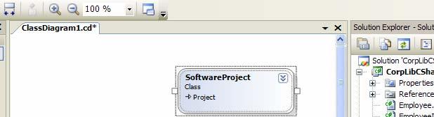 2 Create a New Class Diagram You will learn how to use the Class Designer to visualize your class. Right click file SoftwareProject.