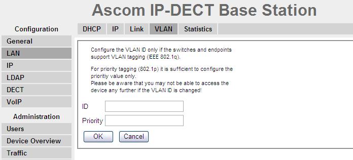 Freeset IP-DECT Configuration The following instructions outline the specific functions that shall be configured to provide the most optimal interworking with the Analog VoIP Gateway (AA50). 1.