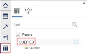 7. Rename the query, Audit Information Query, and then select OK. 8. Double-click the Audit Information Query icon, and then add data items to the query. a. From the side panel, select the Data icon, and then the Source tab.