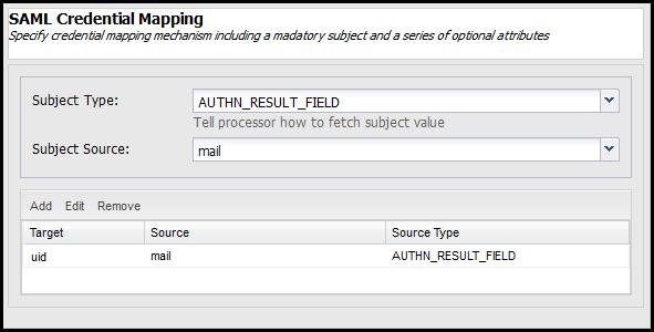3.3 Configure SAML Credential Mapping for a Coupa Cloud Connector On the SAML Credential Mapping step, you map identity information from Cloud Identity Manager to the target application.