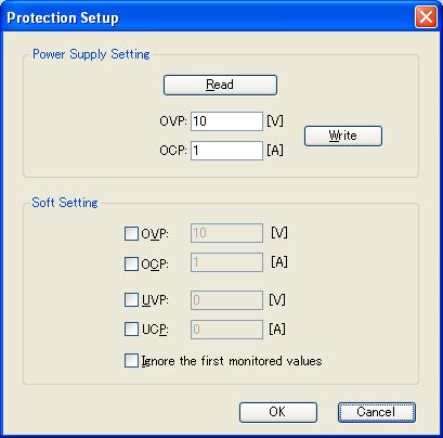 6 Protection Setup 6 Protection Setup Select [Protection Setup] from the [Sequence] menu. The [Protection Setup] dialog appears (Fig. 6-1). Fig.