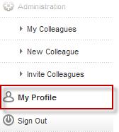 My Profile Changing Your Profile The My Profile screen allows you to manage the information in your account. 1. The General Information section contains contact and location information.