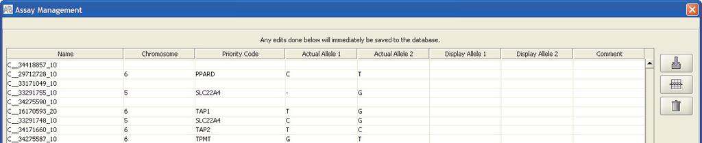 In the Assay Management window, click Load or update assay information. 3. Select the text file.