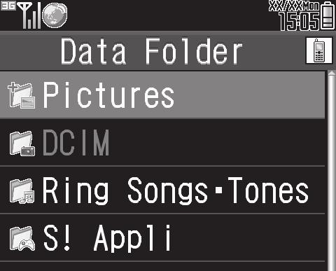 Data Folder Opening Files 1 % S Data Folder S % 3 Select file S % Slide Show Available for Pictures or DCIM folder. 1 In file list, select file S B.