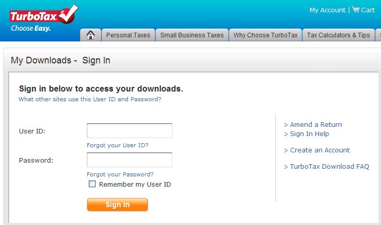 Sign in using your User ID and