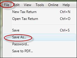 Change the file name to 2011 Amended return or something similar and click Save.