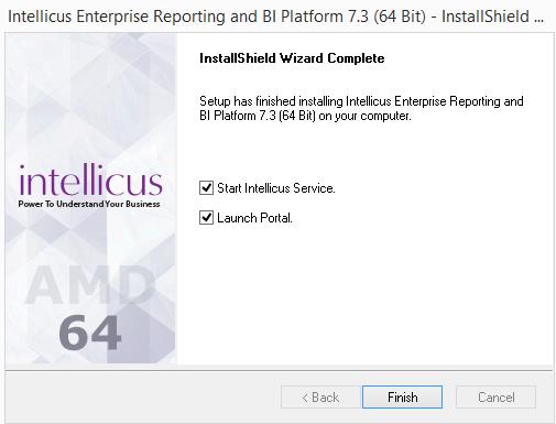 How to know Intellicus (Server and Portal) is running? In the last step of Installation, setup asks if it should start Intellicus Service and Launch Portal.
