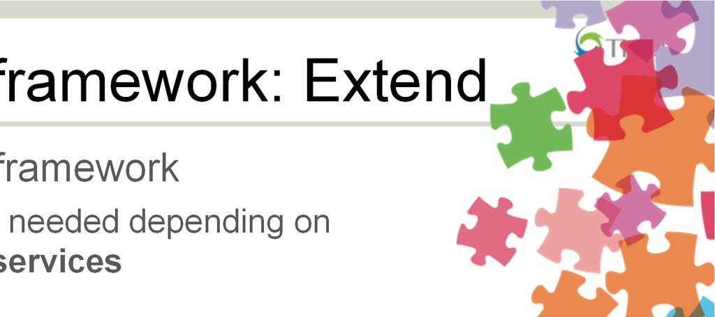 How to use the framework: Extend Extend the general