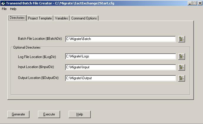 4-3 Batch file migration overview The Transend Batch File Creator utility that comes with Transend Migrator helps you convert one or multiple user accounts at a time.