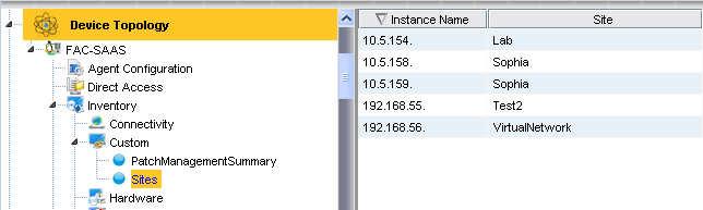 Create a mapping Location IP Range. In this custom inventory, Instance Name = IP Range ( IP address starting with ). Instance Name is a Primary Key, any Instance Name entry must be unique.