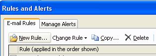 want to retrieve the contents at any time. a. File>New> Folder> [Folder name] (ex: AdvisorTrac emails ). 2. Create a Rule.