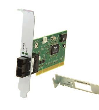 PCI Fast Ethernet Fiber Network Interface Cards The PCI Fast Ethernet NIC provides a fiber port and delivers low cost, fiber optic connectivity to the desktop in fiber rich LAN environments.