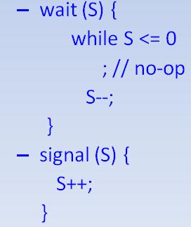 Discuss the Semaphore solution to the critical section problem Semaphore: It is an integer variable that, apart from initialization, is accessed only through 2 atomic operations: Wait ( ) and Signal