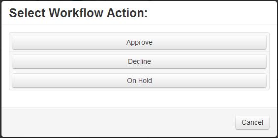 Triggering workflows from the results screen allows users to act on a list of documents without opening each record in the viewer. To trigger a workflow action: 1.