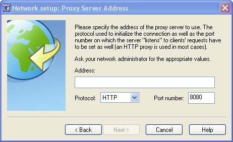 2. Ensure that Use proxy server is selected. 3.
