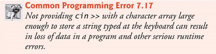 the string and its terminating null character.