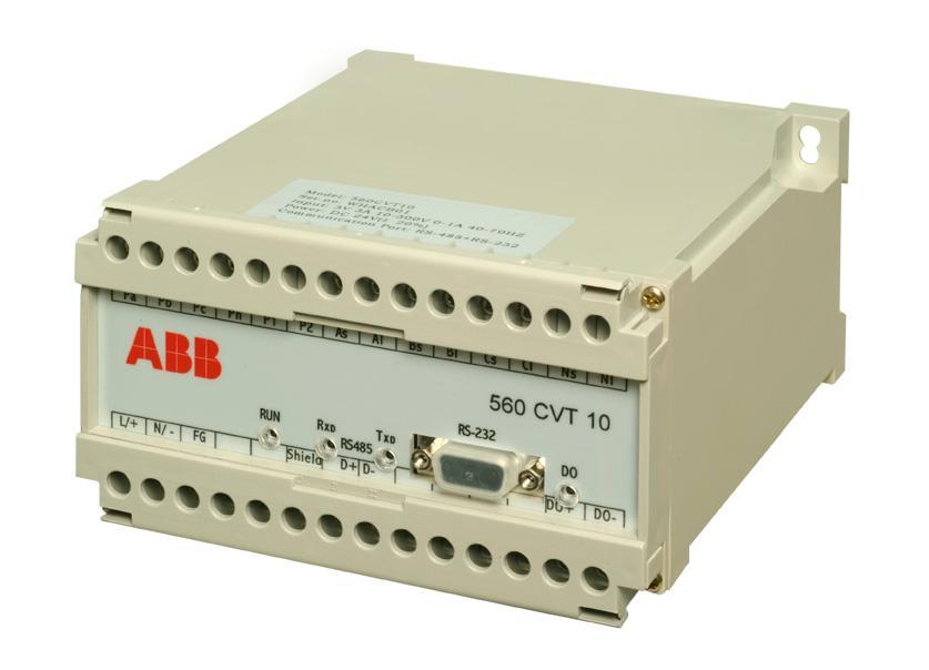 CT/VT Interface 560CVT10 The fault current is measured up to 20 times nominal current. Therefore the current inputs withstand 50 times nominal current for 1 s.