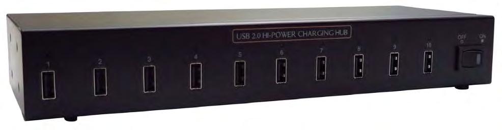 U2CHGRHUB10 Product Manual 5 Figure 1 LED Indicators USB Port Charging Self Power Input Fully charged or devices disconnected: Green LED illuminates.