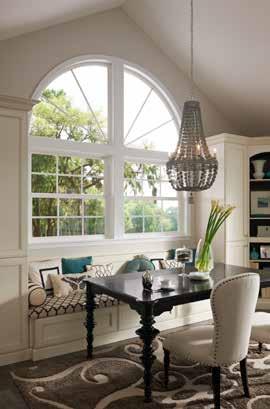 For a living room, consider combos of awning windows above or below a picture window. For a bathroom window or windows flanking an entry, look for privacy/obscure glass options.
