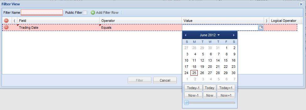 13 4. Choose the field you wish to filter by, choose the operator (Equals, Greater than etc.), and select the value from the drop-down list 5.