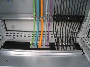 No extra components are necessary for installation of cables.
