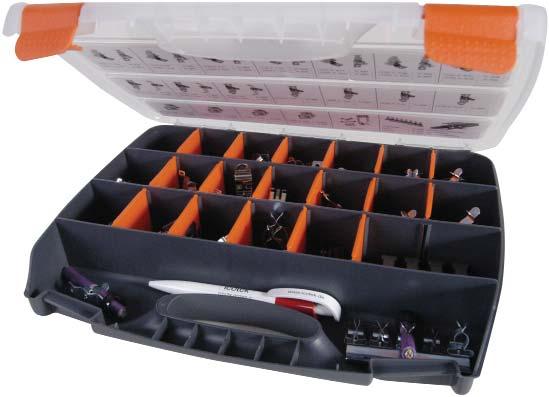 EMC Service box EMC Service box for SKL - EMC shield clamps Always the suitable EMC clamp readily available. The service box is perfect for installations and service calls.