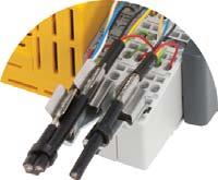 The EMC terminal clamps STFZ SKL combines the functions strain relief, cable guidance and shielding of signal cables. Available in two version for 1 or 2 lines.