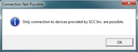 Remote Monitoring SCC Remote Viewer (continued) Technical Instructions If the chosen touchscreen is not connected to the network, the following message will appear: If the touchscreen is not