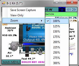 Technical Instructions Remote Monitoring SCC Remote Viewer (continued) Zooming Display The display can be zoomed from 100% to 300% in 25% increments by right clicking on the display
