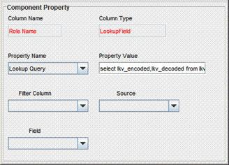 Postinstallation f. Delete the contents of the Property Value field. g. Copy the following into the Property Value field: select lkv_encoded,lkv_decoded from lkv lkv,lku lku where lkv.lku_key=lku.