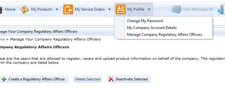 E-mail notification will be sent to the mail address specified for all activities regarding the company How do I change my Company s information?