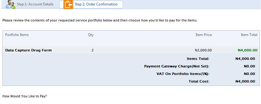 Note: Payment Gateway Charge is calculated based on the selected Payment Gateway. 10.