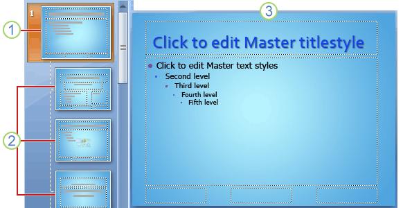 Slide Master view In Slide Master view, placeholders can contain only text, even though this text doesn t appear in your presentation and doesn t print.