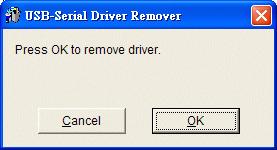 below: 5.8.1 Unplug the USB-Serial adapter from your PC. 5.8.2 Run the D:\DRIVER\USB-SERIAL ADAPTER\WINDOWS\Uninstall.
