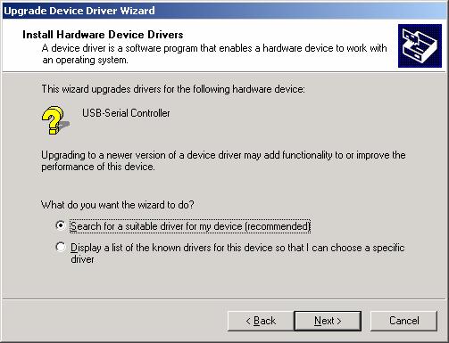 5.5 Windows 2000 Driver Installation Follow the steps below to install Windows 2000 driver: 5.5.1 Power on your computer and make sure that the USB port is enabled and working properly. 5.5.2 Insert