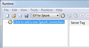 Industrial Data Forwarder for Splunk 10 Creating a New Splunk Connection The Industrial Data Forwarder for Splunk supports up to 1024 Splunk connections.